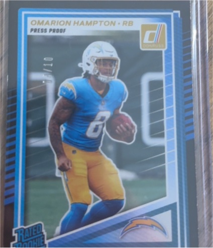 2025 Donruss #303 Omarion Hampton — front