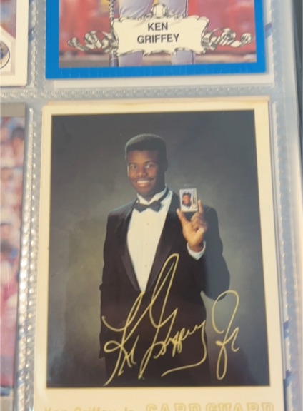 1991 Card Guard Gold Edition Signature Promo Ken Griffey Jr — front