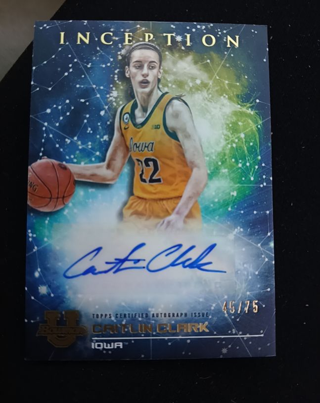 2022 Topps Inception #45/75 Caitlin Clark — front