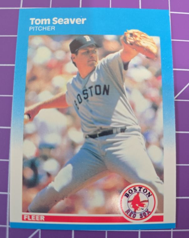 1987 Fleer #45 Tom Seaver — front