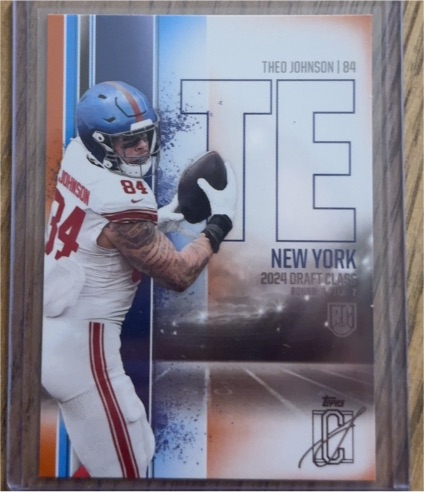 2024 Topps Signature Class #158 Theo Johnson — front