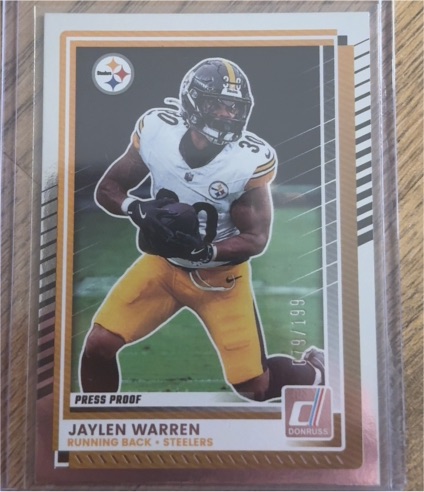 2025 Panini Donruss #200 Jaylen Warren — front