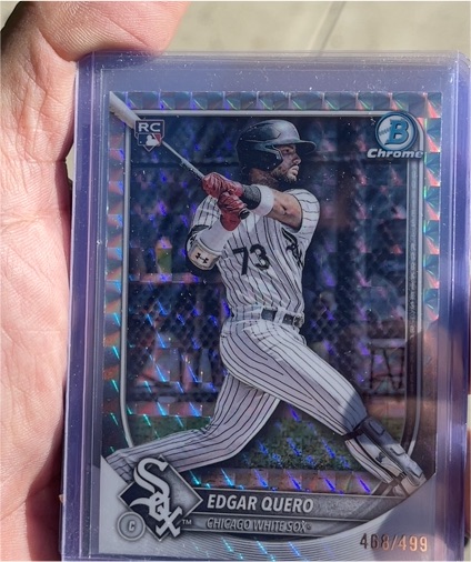 2020 Bowman Chrome #468 Edgar Quero — front
