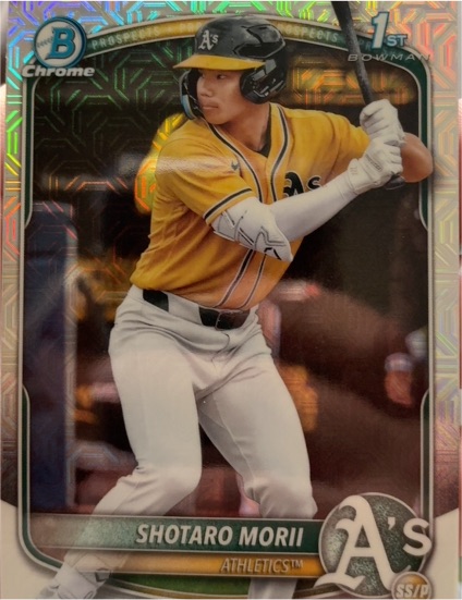 2025 Bowman Chrome #BCP-170 Shotaro Morii — front