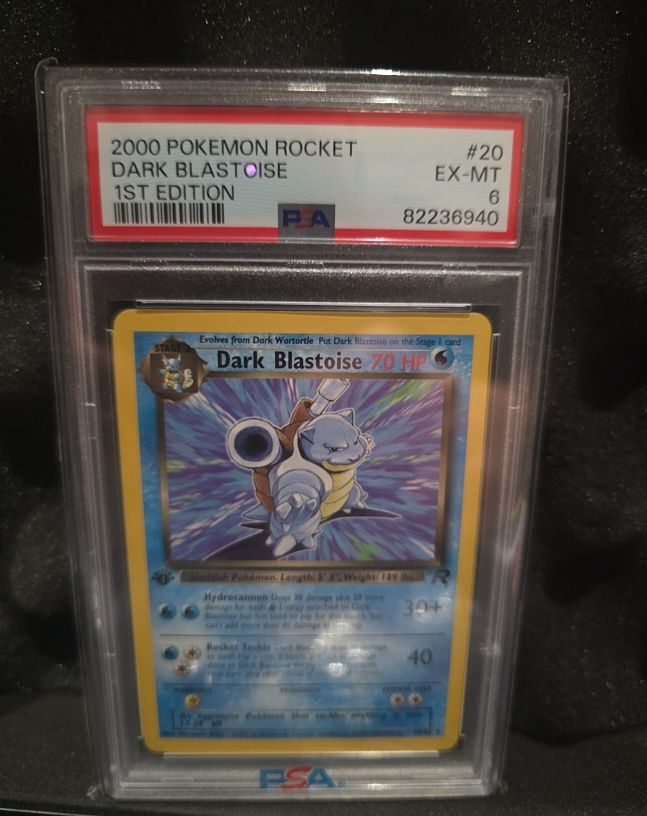 2000 Pokemon Rocket #20 Dark Blastoise — front