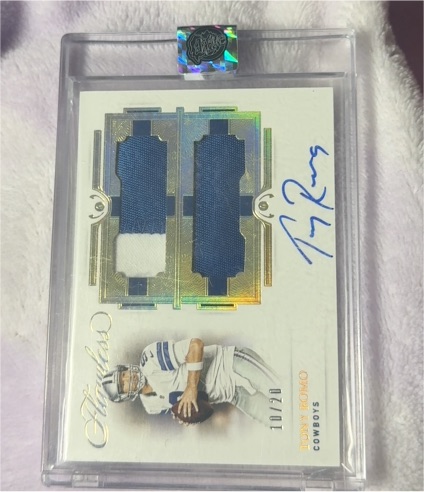 2021 Panini Flawless #10 Troy Aikman Dual Patch Auto — front