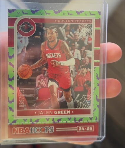 2024-25 Panini NBA Hoops Haunted Hoops #24-25 Jalen Green — front