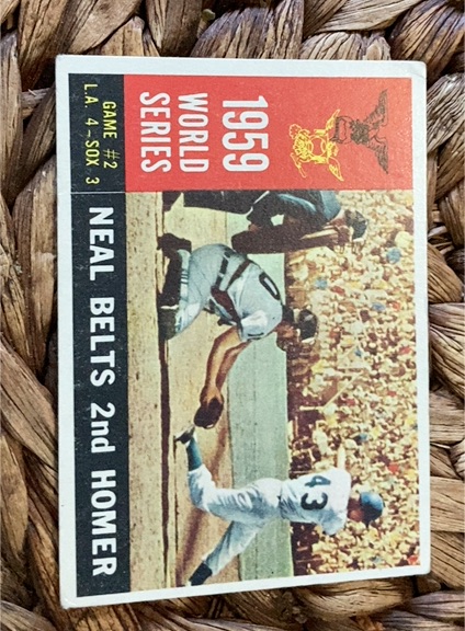 1960 Topps #386 Charlie Neal Belts 2nd Homer — front