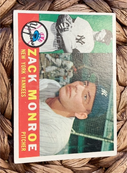 1960 Topps #329 Zack Monroe — front