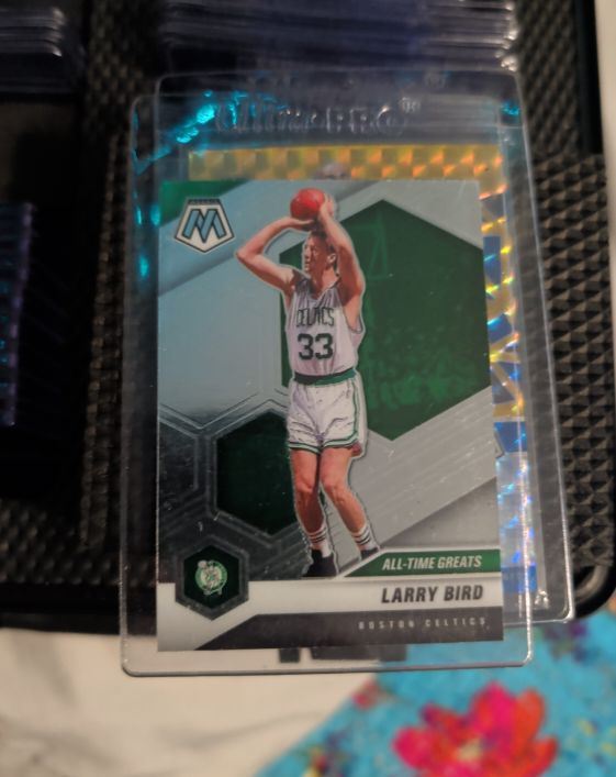 2020-21 Panini Mosaic #295 Larry Bird — front