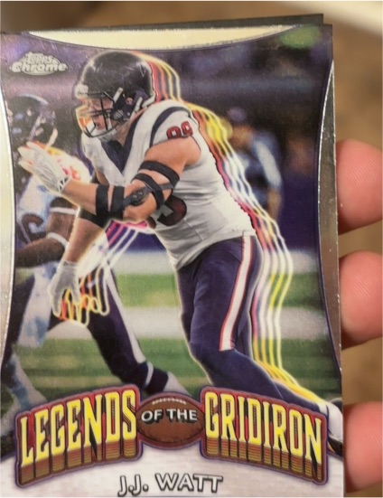 2024 Topps Chrome Legends of the Gridiron #LOG-25 J.J. Watt — front
