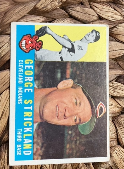 1960 Topps #63 George Strickland — front