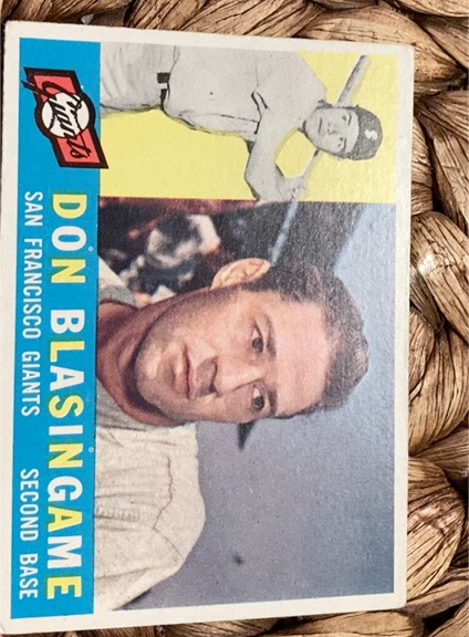 1960 Topps #397 Don Blasingame — front