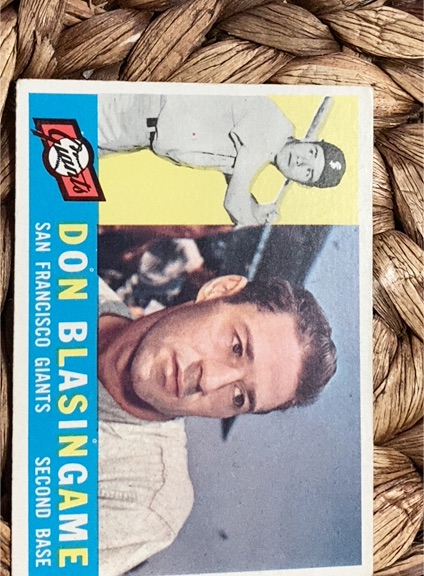 1960 Topps #397 Don Blasingame — front