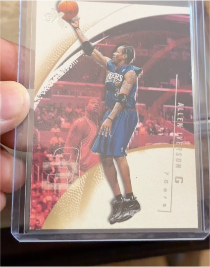 2001-02 E-X #37 Allen Iverson — front