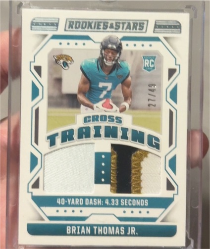 2024 Panini Rookies & Stars Cross Training #CT-BTJ Brian Thomas Jr. — front