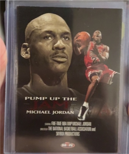 1998 Skybox Hoops #5 Michael Jordan Pump Up The Jam — front