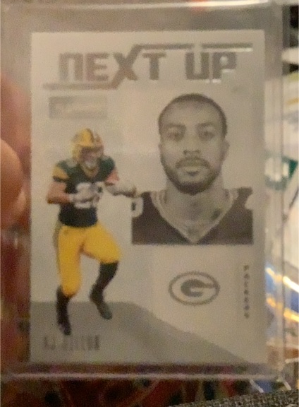 2020 Panini Playbook Next Up #NU-25 A.J. Dillon — front