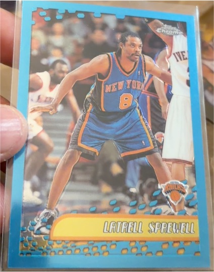 2001-02 Topps Chrome #169 Latrell Sprewell — front