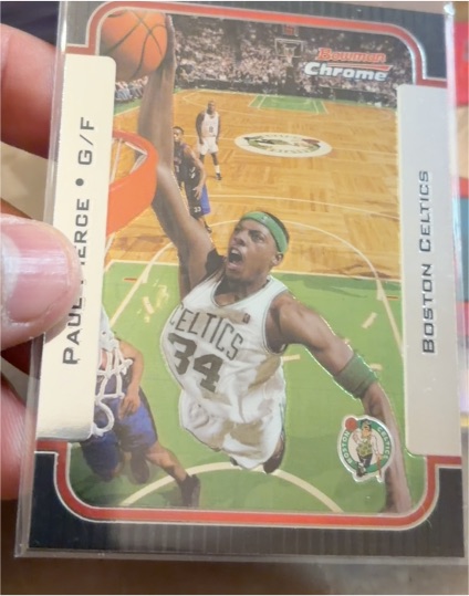 2003-04 Bowman Chrome #90 Paul Pierce — front