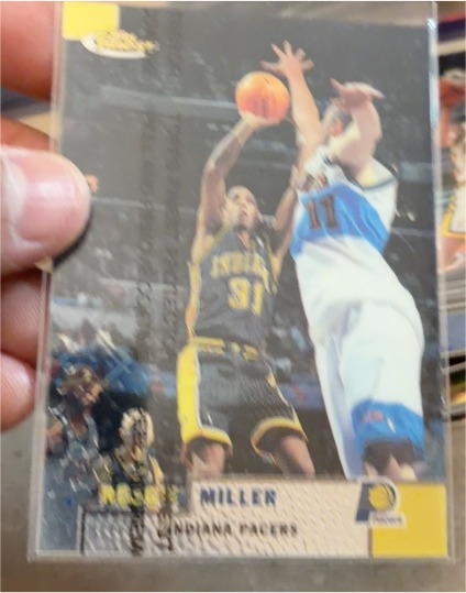 1999-00 Topps Finest #17 Reggie Miller — front