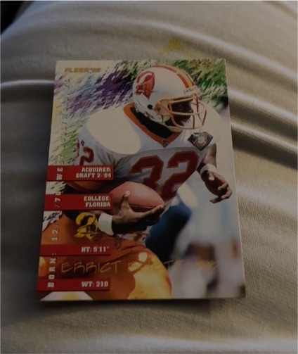 1994 Fleer NFL Prospects Errict Rhett Rookie Card — front