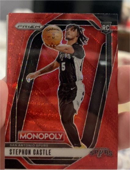 2024-25 Panini Prizm Monopoly #75 Stephon Castle — front