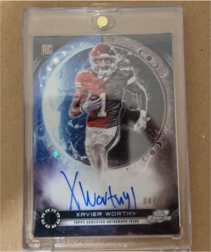2024 Topps Chrome Cosmic #XW Xavier Worthy — front