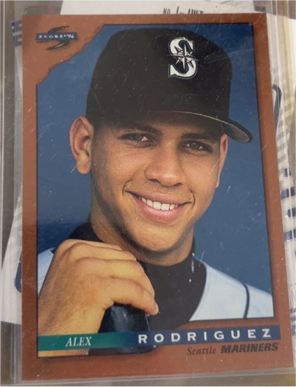 1996 Score Dugout Collection Series 1 #19 Alex Rodriguez — front