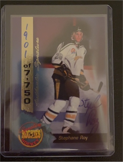 1994 Signature Rookies #8 Stephane Roy — front