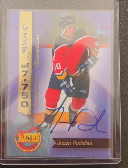 1995 Signature Rookies Signatures #13 Jason Podollan — front
