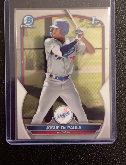 2023 Bowman Chrome #BCP-111 Josue De Paula — front