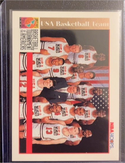 1992 Hoops #NNO USA Basketball Team — front