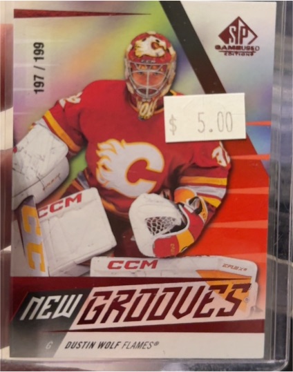 2023-24 SP Game Used New Grooves #NG-1 Dustin Wolf — front