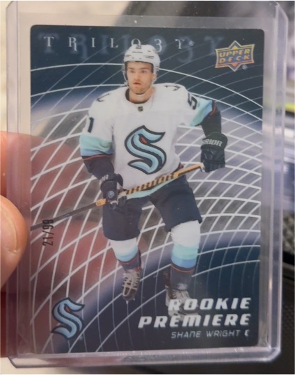 2022-23 Upper Deck Trilogy #05SW Shane Wright Rookie Premiere Tribute Plexi — front