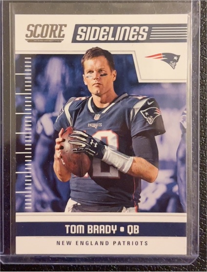 2018 Score Sidelines #12 Tom Brady — front