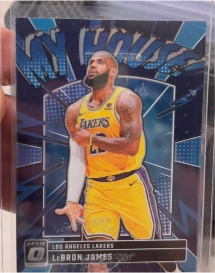 2024-25 Panini Donruss Optic #3 LeBron James My House Purple Prizm — front
