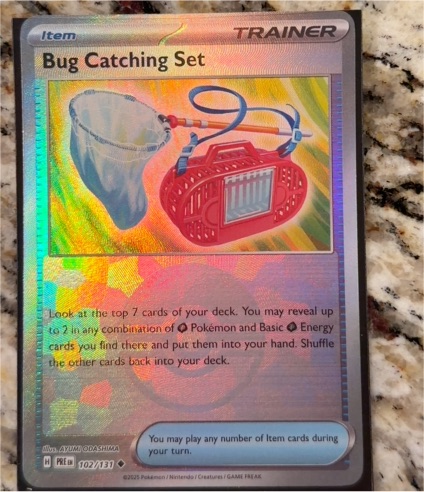 2023 Pokémon Prismatic Evolutions #102 Bug Catching Set — front