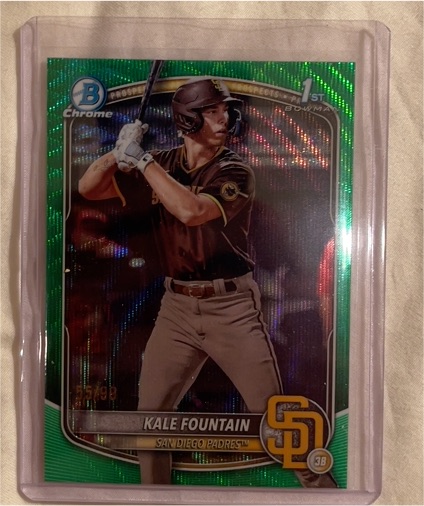 2025 Bowman Chrome #BCP-246 Kale Fountain — front
