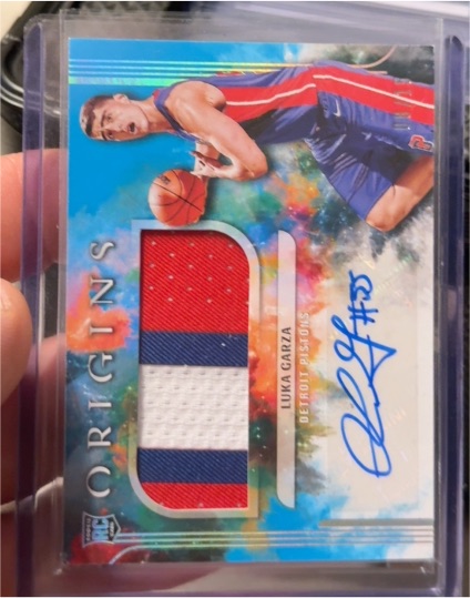 2021 Panini Origins #JA-GAR Luka Garza — front