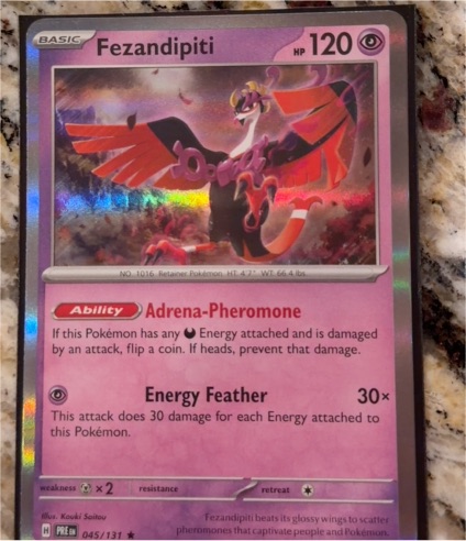 2024 Pokémon Prismatic Evolutions #045 Fezandipiti — front