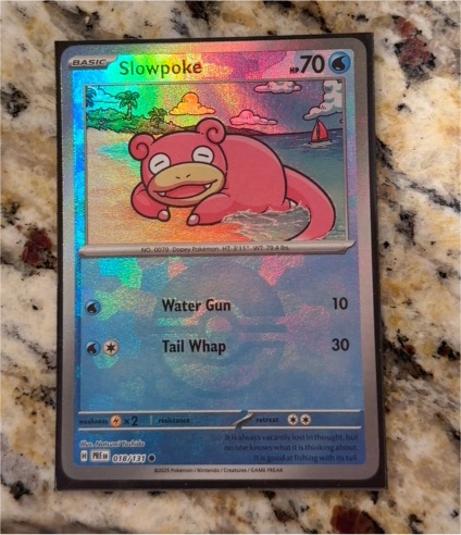 2016 Pokémon Prismatic Evolutions #018 Slowpoke — front