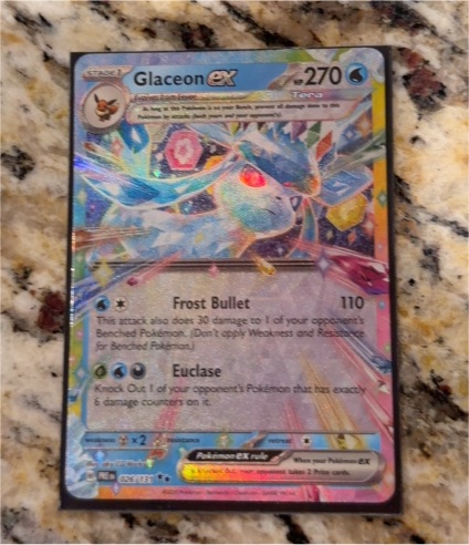 2025 Pokémon TCG Prismatic Evolutions #026 Glaceon ex — front