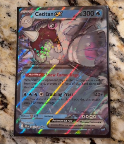 2025 Pokémon TCG #065 Cetitan EX — front