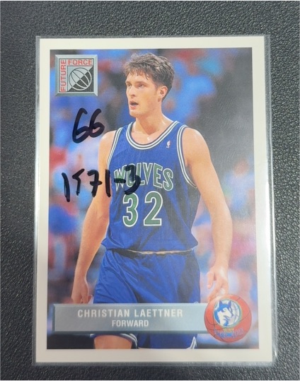 1992-93 Upper Deck McDonald's #P45 Christian Laettner Minnesota Timberwolves — front