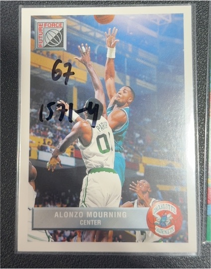 1992-93 Upper Deck McDonald's #P44 Alonzo Mourning Rookie Card — front