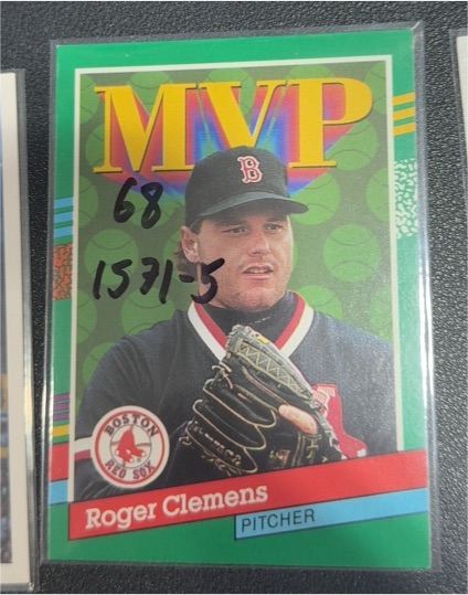 1991 Donruss #395 Roger Clemens MVP Boston Red Sox — front