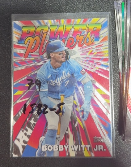 2025 Topps Series 1 Power Players #PP-17 Bobby Witt Jr. — front