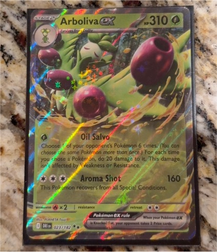 2023 Pokémon TCG Destined Rivals #023 Arboliva EX — front