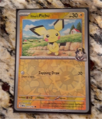2025 Pokémon #71 Ethan's Pichu — front